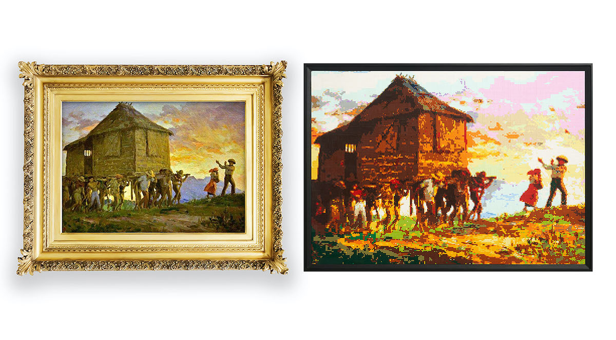 LOOK Amorsolo's paintings on exhibition as LEGO mosaic art • l!fe